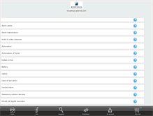 Tablet Screenshot of morpheus-alarme.com
